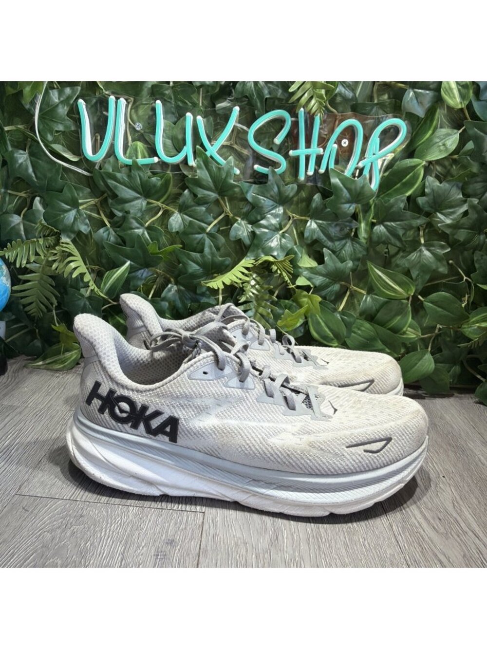 Hoka One One Clifton 9 Mens Size 13 2E Gray Running Shoes Gym Sneakers
